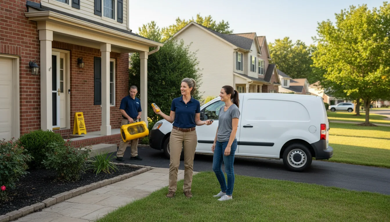 Residential water damage restoration in Wallingford, PA